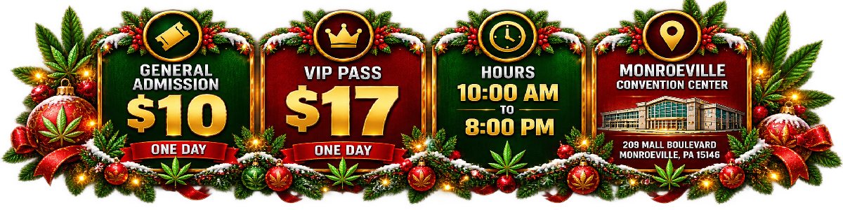 Canna-Christmas ticket information, December 19, 2026, 10 AM to 8 PM